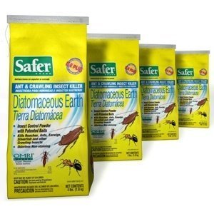 Safer Diatomaceous Earth Ant and Insect Killer 4 Pound - 4 Pack Safer Diatomaceous Earth Ant and Insect Killer 4 Pound - 4 Pack