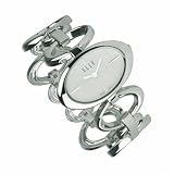 Elle Women's Sterling Silver Oval Link Bracelet Watch #4662MOPA
