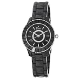 Christian Dior Women's CD1231E0C002 Black VIII Black Diamond Dial Ceramic Watch