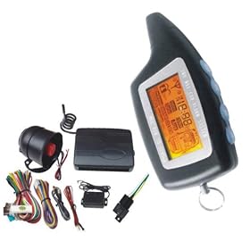 Click here to buy 2 Way Two Way Car Alarm Security System LCD Remote Engine Starter Auto Open Close Windows + 3D... by Koolertron.