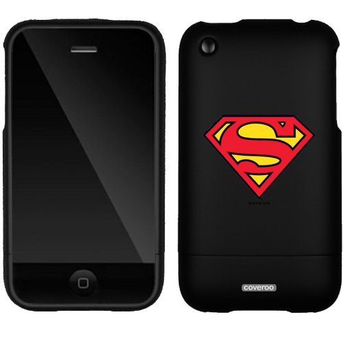 Superman - Emblem design on a Black iPhone 3G/3GS Slider Case by Coveroo