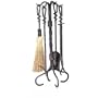 5 Pc Antique Rust Wrought Iron Toolset