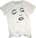 Marilyn Monroe Signature Face Crop Sleeve Fitted Juniors T-Shirt