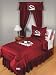 Kansas City Chiefs Jersey Mesh Queen Size Bedskirt