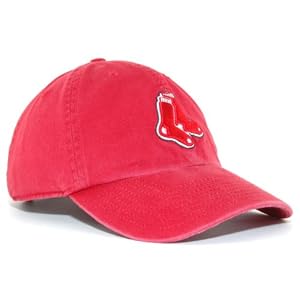 Boston Red Sox Logo Merchandise Scarlet Clean Up Adjustable Cap