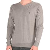 Volcom Mens Sweater Weber V-Neck Grey
