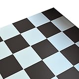 [ハリーオリジナル] リフォームするなら少量パックが便利で使いやすい ハリーDIY カラーフロアタイル 30cm角 [20枚パック] (モダン ブラック×ホワイト)