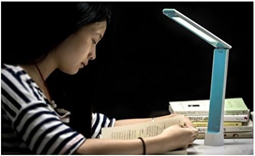 Great Desk Lights - Plastic Rechargeable LED Desk Lamp - Adjustable Brightness - Energy Efficient (Blue) ...