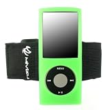 (10 Color Option) iPod Nano Silicone Case Package for Apple 3rd / 4th Generation Skin Cover + Screen Protector and Armband Compatible with Nike+iPod 8GB 16GB