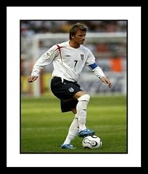 David Beckham England National Team Framed 8x10 Photograph With Ball