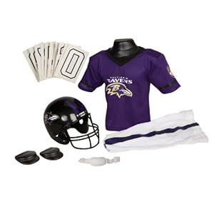 Franklin Sports NFL Baltimore Ravens Deluxe Youth Uniform Set, Medium
