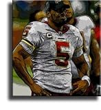 Completely Handpainted American Football Sport Painting, Custom Order FL4800, Oil on Canvas, with Option to Paint Jerry, Brett & Co. from Any Other Favorite Photograph or Picture, Unframed, Size 12" x 18" inch