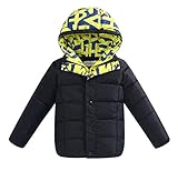 (コ-ランド) Co-land ふわふわ 子供服 キッズコート ボーイズ ジャケット 男の子上着 中綿ジャンパー フード 小柄 あったか ベビー 冬防寒 男児綿服 ブラック 120