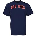 Mississippi Rebels Navy Blue Arch Logo T-shirt