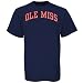 Search : Mississippi Rebels Navy Blue Arch Logo T-shirt