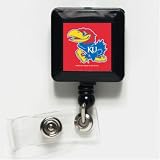 Kansas Jayhawks Official Logo Retractable Badge Holder