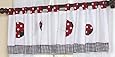 Red and White Ladybug Polka Dot Window Valance by Sweet Jojo Designs
