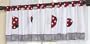 Red and White Ladybug Polka Dot Window Valance by JoJo Designs