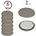Beige Self-Stick Furniture Sliders/Movers - Unmatched Surface Protection - Great Fit-Fuzz Free- Refreshingly Quiet -Heavy Duty( 8 Pack) -2'' Round Super Sliders