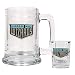 Kansas City Wizards MLS Glass Tankard and Square Shot Glass Set - Primary Team Logo