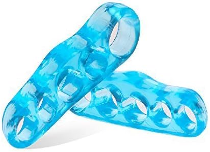 Toe Separators, JoyiQi Gel Toe Speaders / Stretchers / Straighteners Pain Relief For Bunions Hammer Toes Plantar Fasciitis Genaral Toe Alignment 2 Pairs per Pack