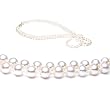 Double Strand 17-18 Inch 5-5.5mm White Freshwater Cultured Pearl Necklace