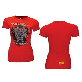 World Of Warcraft Tanks.. You're Welcome T-Shirt - Red - Large