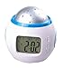 ColorMax Children Room Sky Star Night Light Projector Lamp Bedroom Alarm Clock with Music