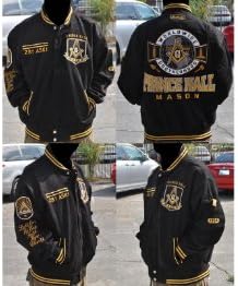 New! Black Prince Hall Mason Heavyweight Cotton Snap Up Fraternity Style Jacket (3XL)