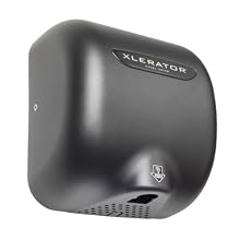 XLERATOR XL-GR Automatic Surface-Mounted Hand Dryer with Graphite Cover, 12-11/16" Height x 11-3/4" Width x 6-11/16" Depth