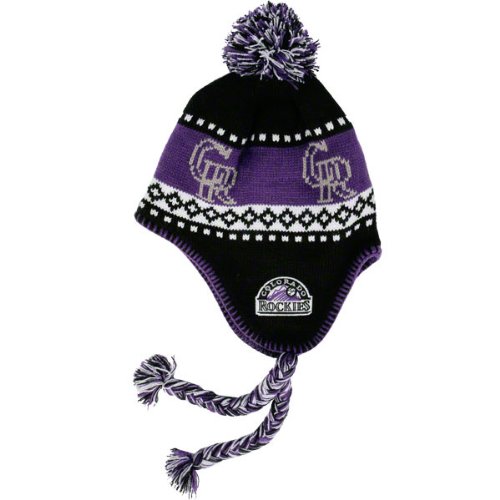 MLB Men's Colorado Rockies Abomination Knit (Black, One Size)