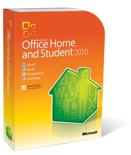 Microsoft Office 2010 Home and Student, 3 Users (PC DVD)