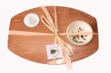 Out of the Woods of Oregon Single Bread and Oil Board with Hand-Painted Olives