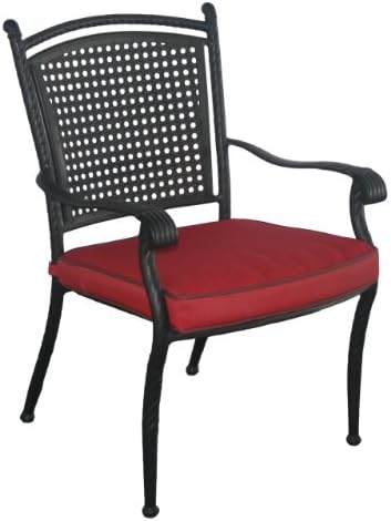 DC America SRC2824LB Savannah Aluminum Rattan Low Back Chair
