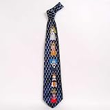 Peking Opera Suit Neckwear Necktie Neck Tie Blue