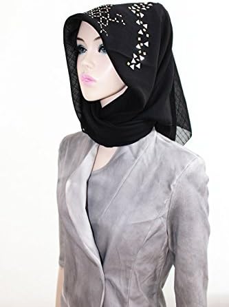 The Twelve Stylish Design Hijab Scarf Series White Pattern Hijab