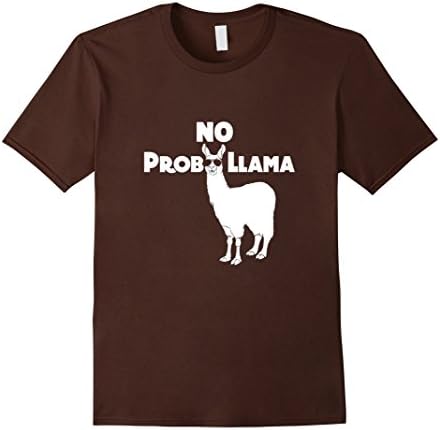 Men's LLAMA STORE: NO PROB LLAMA T SHIRT Large Brown