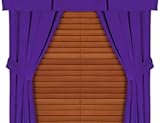 LSU Fighting Tigers Mesh Bedroom Window Drapes (82x84)