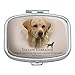 Yellow Labrador Retriever Dog Breed Rectangle Pill Case Trinket Gift Box