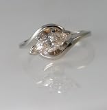 1.01 Ct Marquise Diamond Engagement Ring ( I-SI3) EGL certification 14k White Gold