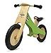 Kinderfeets Classic Chalkboard Wooden Balance Bike, Kids Training No Pedal Balance Bike, Green