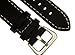 JP Leatherworks Men's M120 22mm Panerai Style Leather Black Watch Band