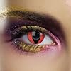 Blood Eyes (2 lenses in pack) Fashion Halloween Contact Lenses By Petrifeye Eyes With Halloween Pumpkin Soaking Case