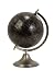 Executive Black and Silver Desktop Globe with Nickel Finish Base 13"