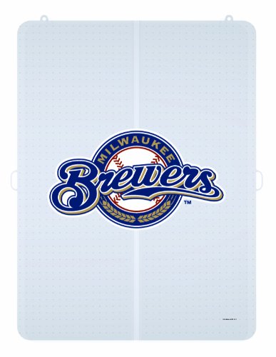 MLB Milwaukee Brewers Logo Foldable Hard Floor Chairmat