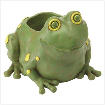 Frog Flowerpot Statuary