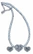 Western Bridal Pearl Necklace and Earrings Jewelry Set