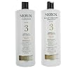 Nioxin System 3 Cleanser & Scalp Therapy Conditioner Treated Hair Set Duo 33.8 oz