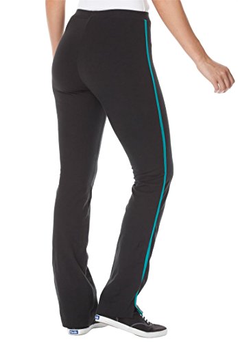 Women's Plus Size Stretch Bootcut Yoga Pants With Side Stripes