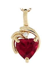 14k Gold 0.025cttw Diamond Birthstone Pendant